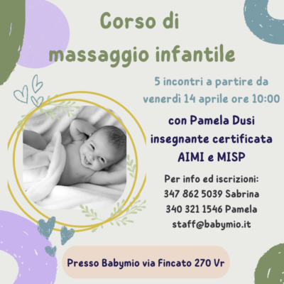 Corso di Massaggio Infantile 3^ incontro @ Sede di Babymio